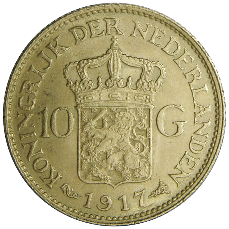 10 Florins Or Pays-Bas (Revers)