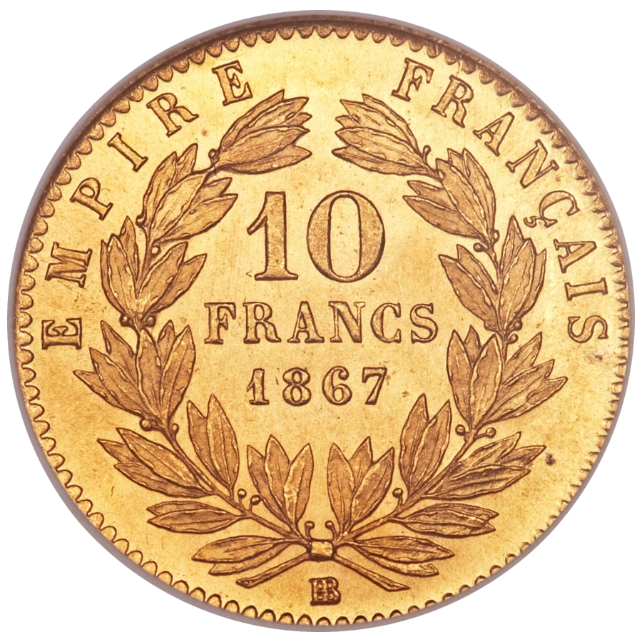 10 Francs Napoléon Or (Revers)