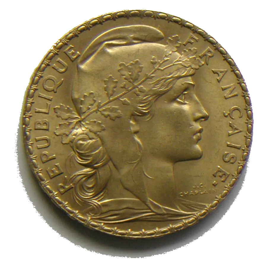 20 Francs Marianne Coq Or (Avers)