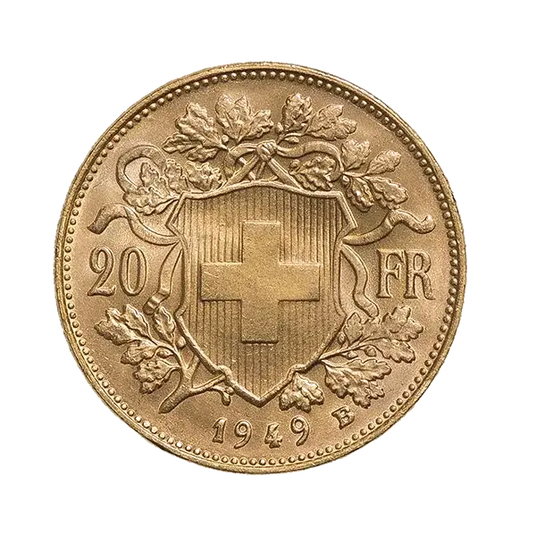 20 Francs Suisse Or (Vreneli) (Avers)
