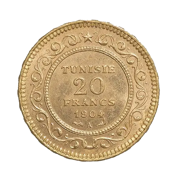 20 Francs Tunisie Or (Avers)