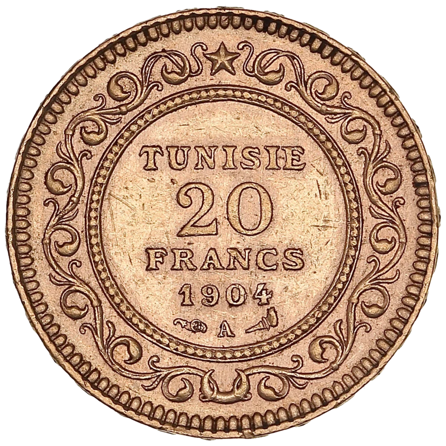 20 Francs Tunisie Or (Revers)