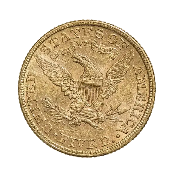5 Dollars Or Half Eagle (Avers)