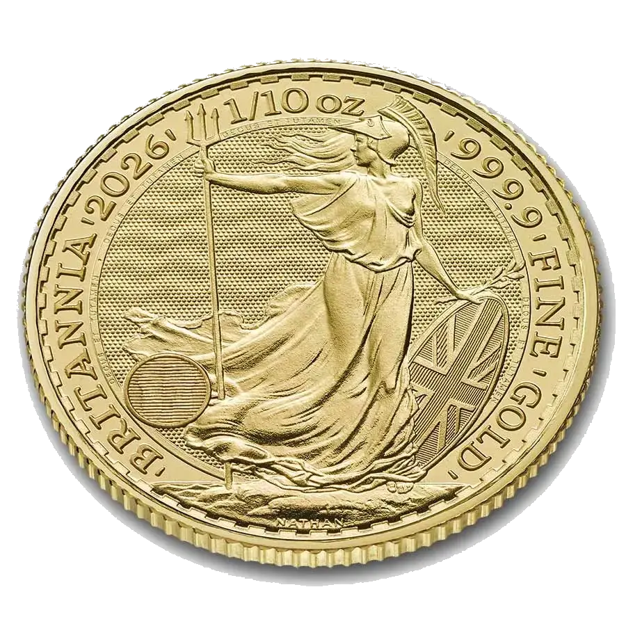 Britannia 1/10 Oz Or (Revers)