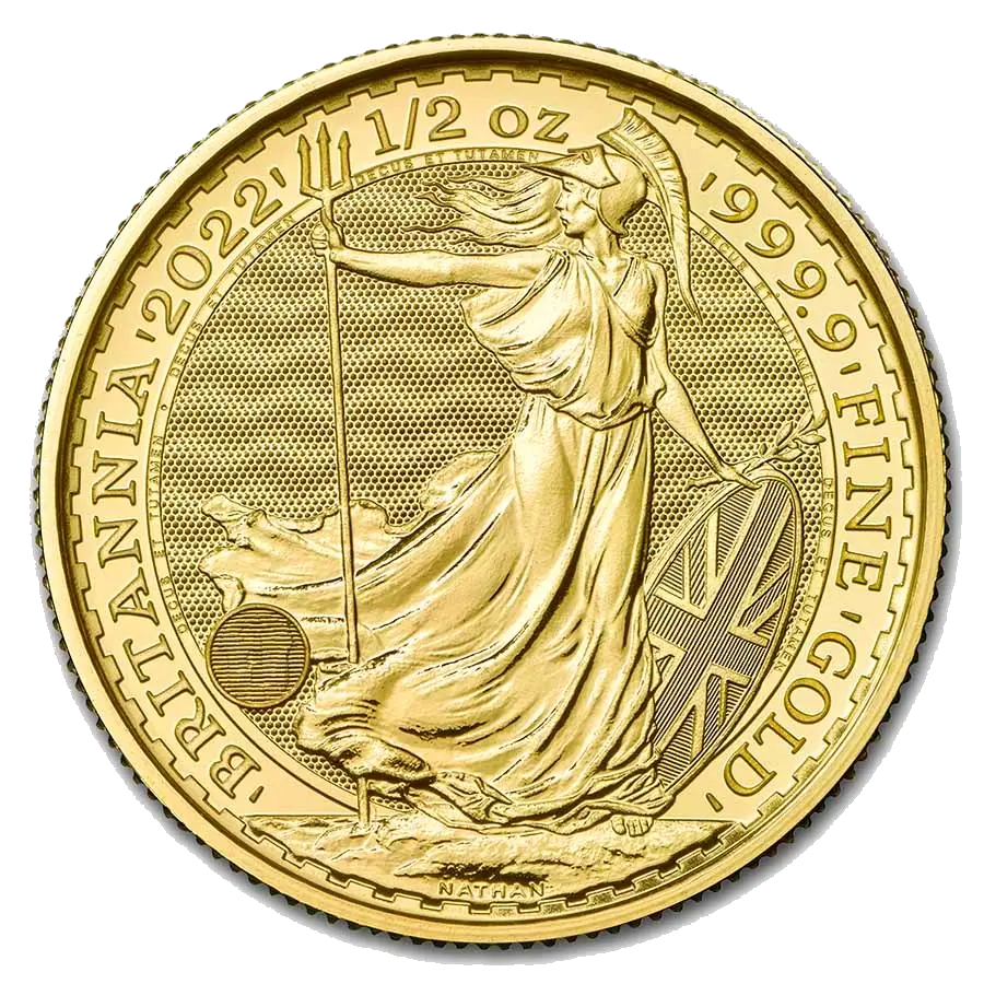Britannia 1/2 Oz Or (Revers)