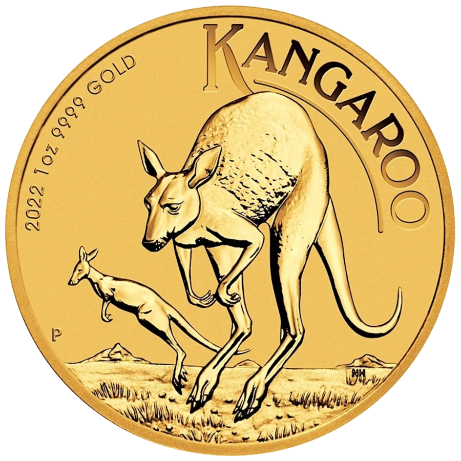 Kangourou 1/4 Oz Or (Revers)