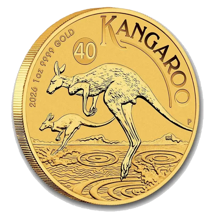 Kangourou 1 Oz Or (Revers)