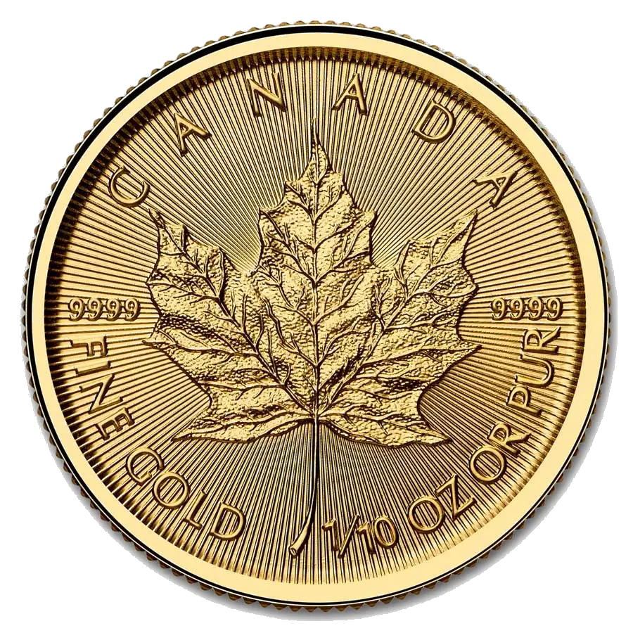 Maple Leaf 1/10 Oz Or (Avers)