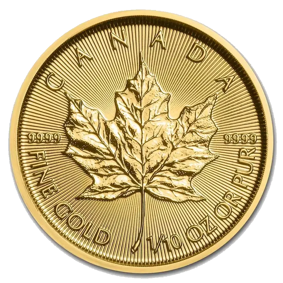 Maple Leaf 1/10 Oz Or (Revers)
