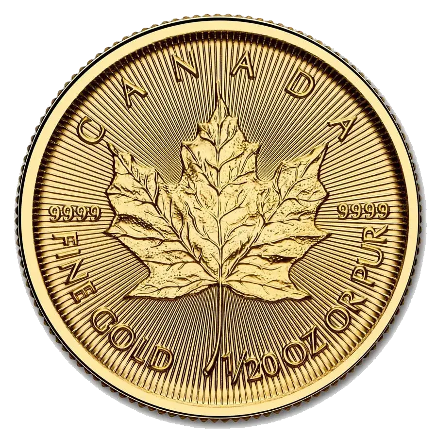 Maple Leaf 1/20 Oz Or (Revers)