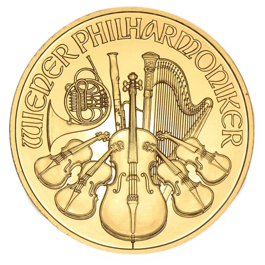 Philharmonique 1/10 Oz Or (Revers)