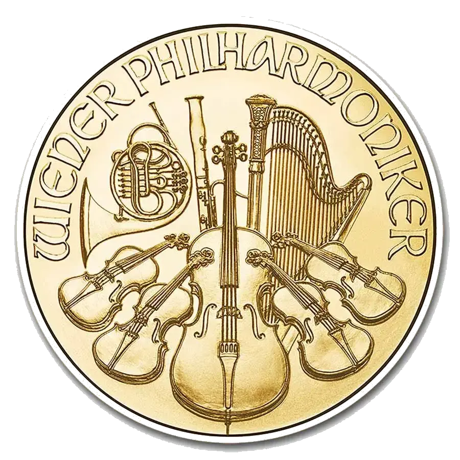 Philharmonique 1/2 Oz Or (Revers)