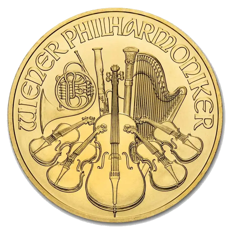 Philharmonique 1 Oz Or (Revers)