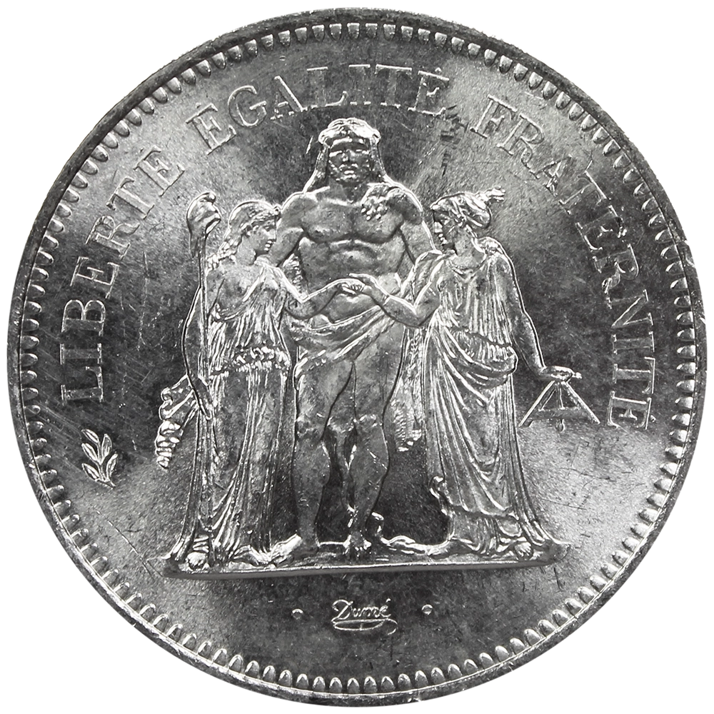 10 Francs Hercule Argent (Avers)