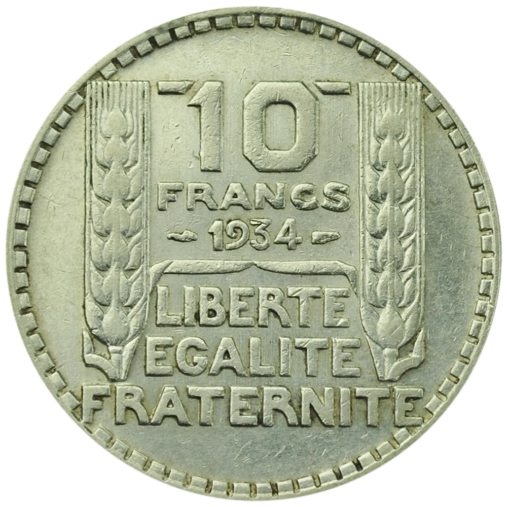 10 Francs Turin Argent (Avers)