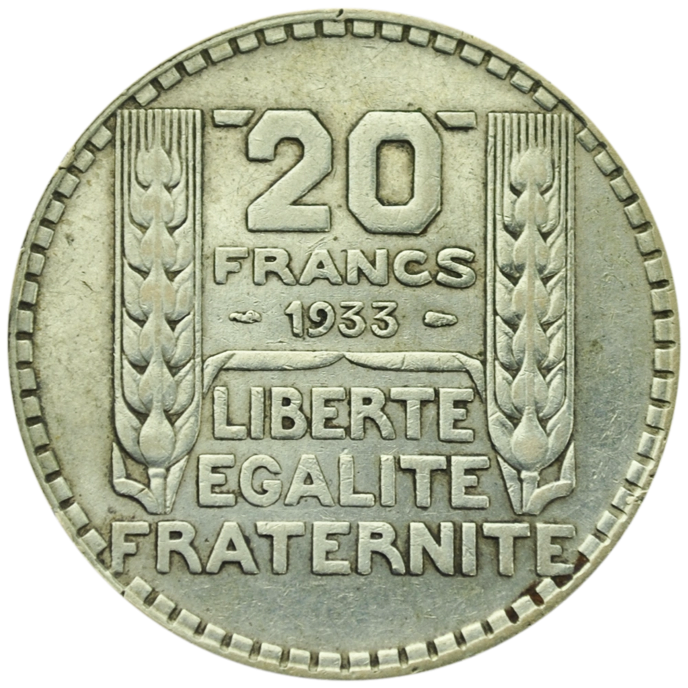 20 Francs Turin Argent (Revers)