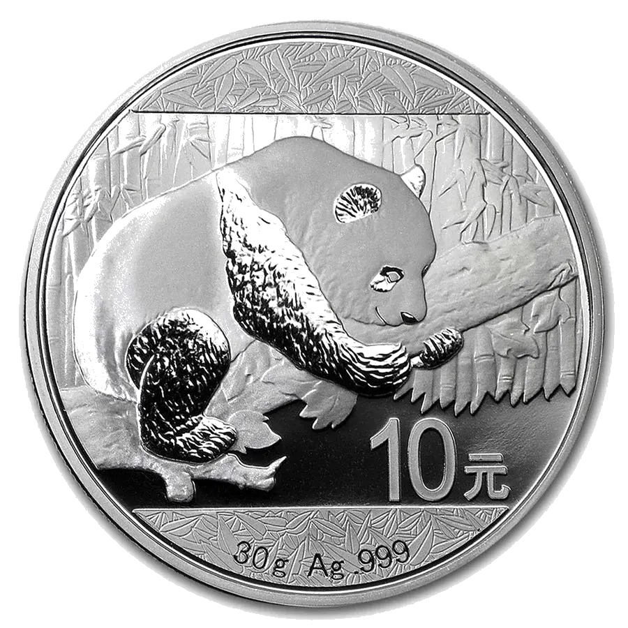 China Panda 30g Argent (Revers)