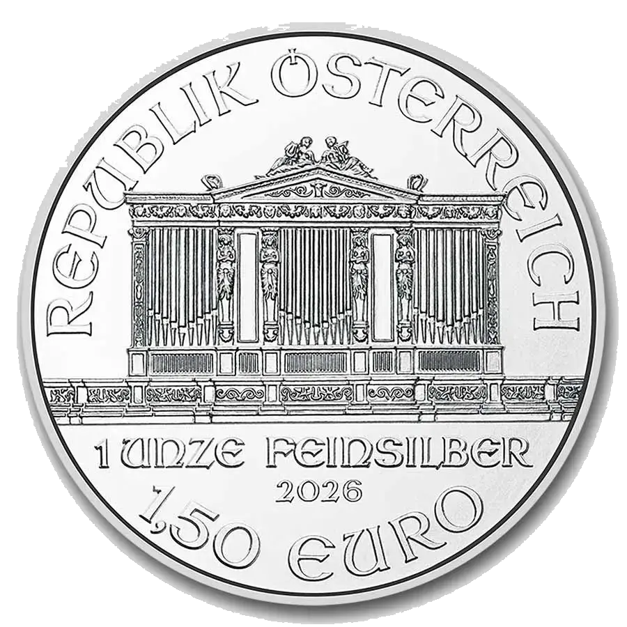 Vienna Philharmonic 1 Oz Argent (Avers)