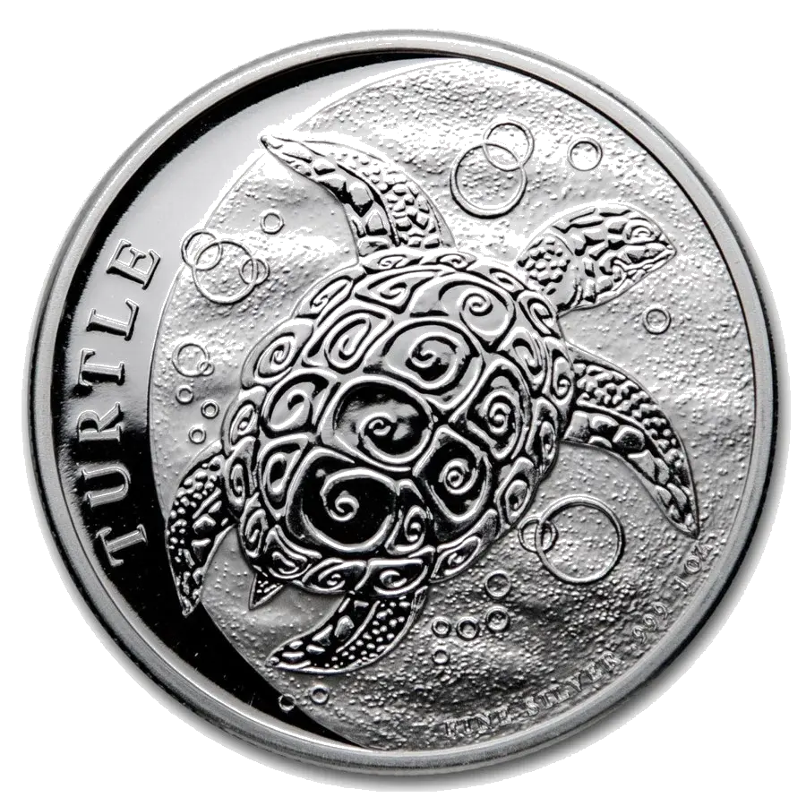 Niue Turtle 1 Oz Argent (Avers)