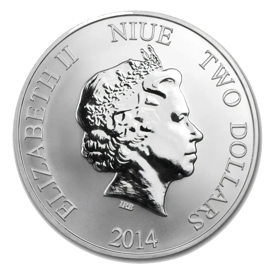 Niue Turtle 1 Oz Argent (Avers)