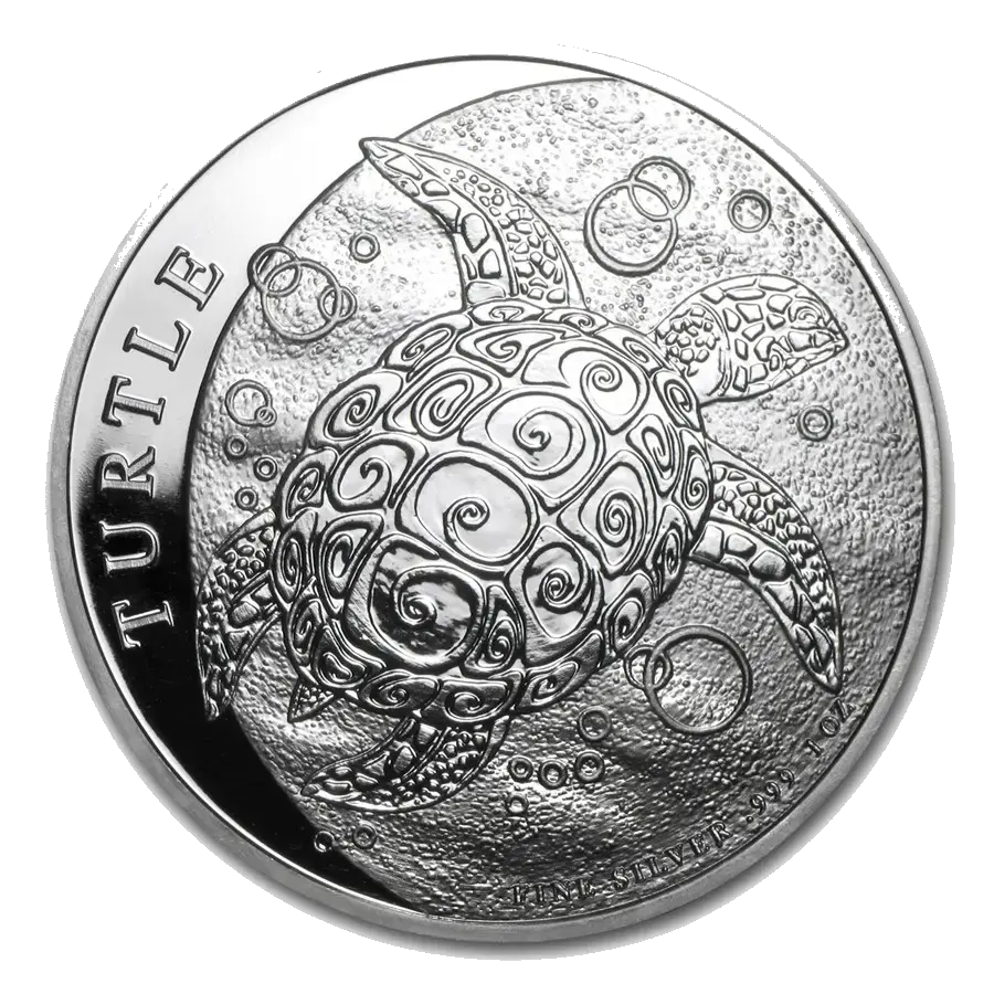 Niue Turtle 1 Oz Argent (Revers)