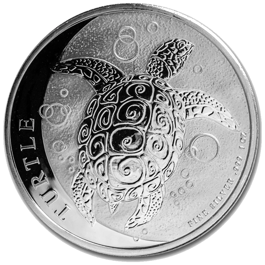 Niue Turtle 1 Oz Argent (Revers)